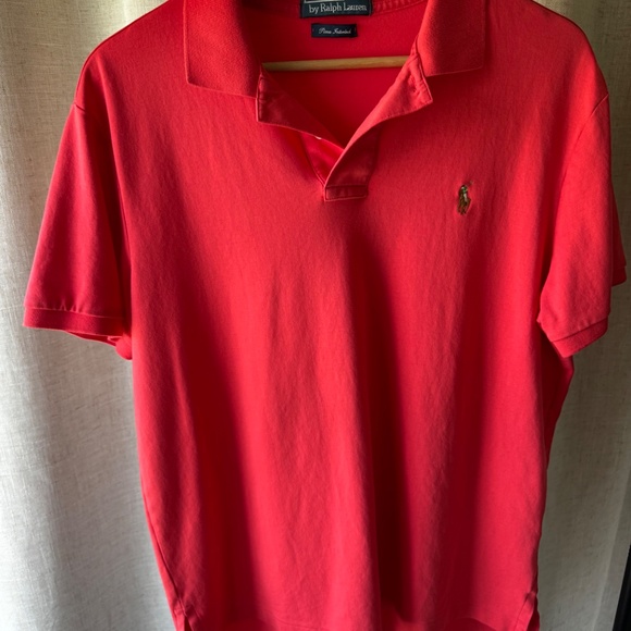 3 Polo Ralph Lauren Pima Cotton Polos | Size L | Red, Green, Blue - Picture 4 of 15